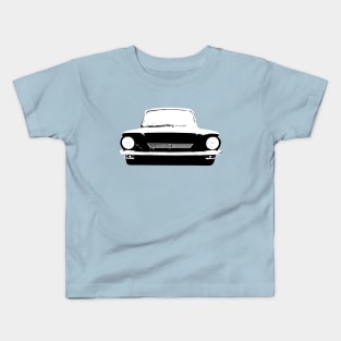 Hillman Imp British classic car monoblock black and white Kids T-Shirt